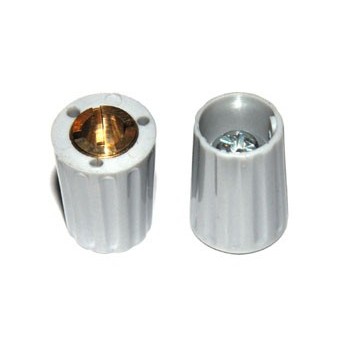 Spantang 10mm  Knop Grijs Glanzend