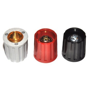 Spantang 15mm  Knop Grijs Glanzend