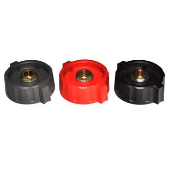 Spantang 36mm  Knop Donker Grijs +Ribbel