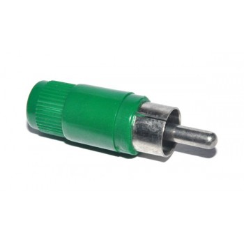 Cinch/Tulp male Plug Groen