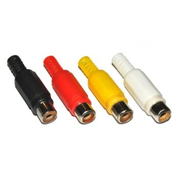 Cinch/Tulp Contra  Plug  Rood