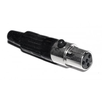 Mini XLR Plug 4p Female