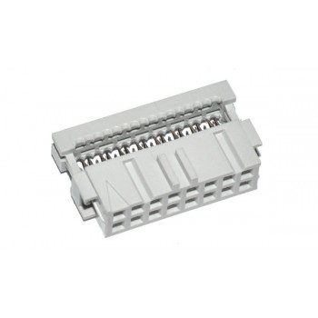 Female Cable Header 16 polig geen Haak