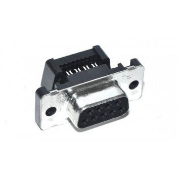 Sub-D  9p Female voor Bandkabel