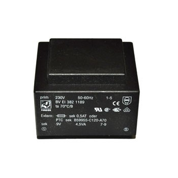 Trafo 4,5W  9V 500mA