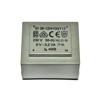Trafo 3,2W  9V 355mA