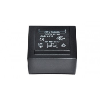 Trafo 4,8W  9V 533mA