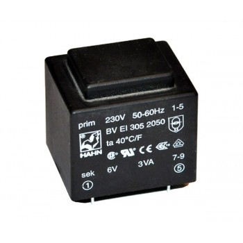 Trafo 3,0W  6V 500mA