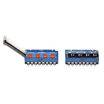 DIP switch  4 polig 4x Wissel