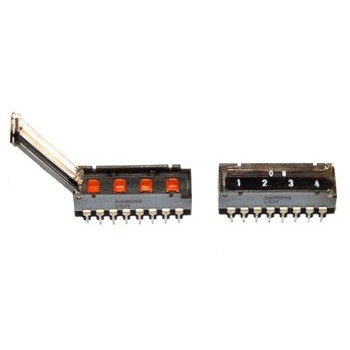 DIP switch  4 polig 4x 2x Maak