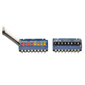 DIP switch  8 polig met Deksel