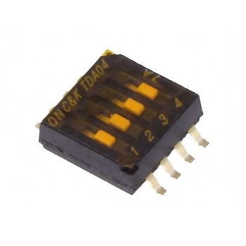DIP switch  4 polig Mini SMD