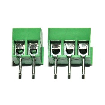 Printkroonsteen  raster 3,5mm 2 polig Groen