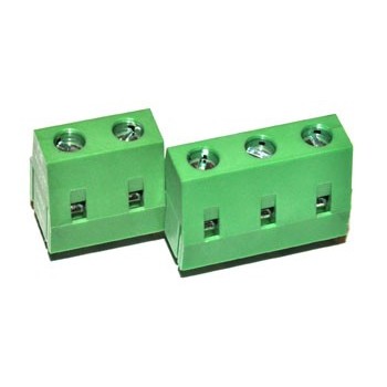 Printkroonsteen  raster 7,5mm  2 polig Groen
