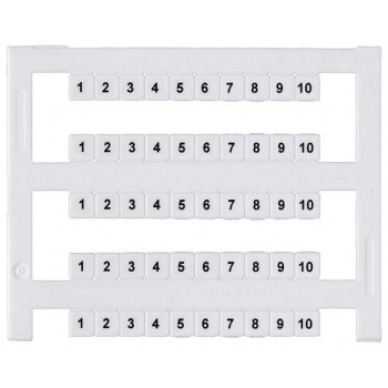 Rijgklem Codering 5x 1 t/m 10 (50 Stuks)