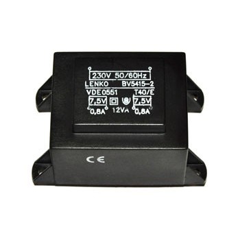 Trafo 12W 2x  7,5V 0,8A