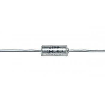 Tantaal Elco  15uF 35V Axiaal