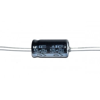 Axiaal   470uF  25V