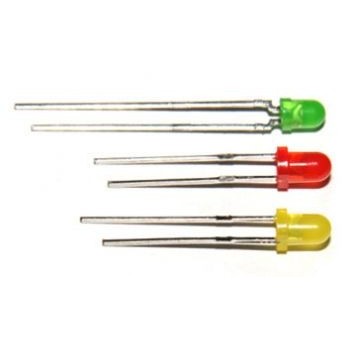 LED 3mm  Diffuus  Geel HQ