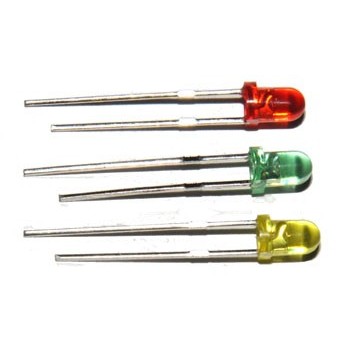 LED 3mm  Half Diffus Rood