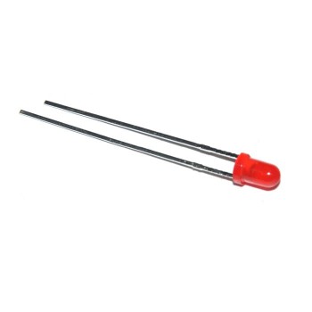 LED 3mm  Diffuus HL Rood
