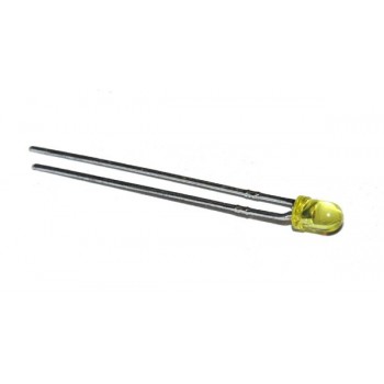 LED 3mm  Transparant Geel